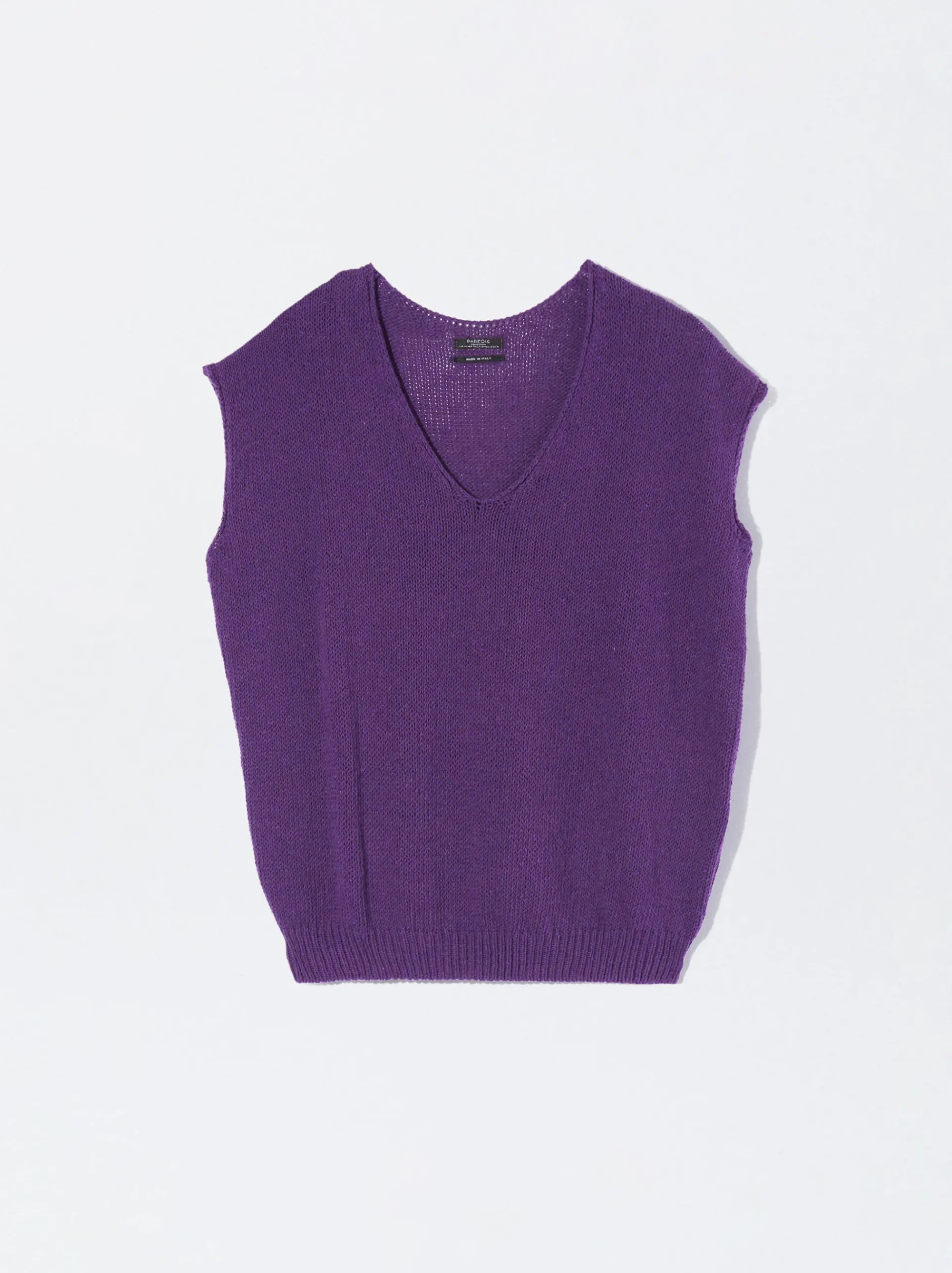 PARFOIS Tops und Shirts>Top Aus Baumwolle Violett