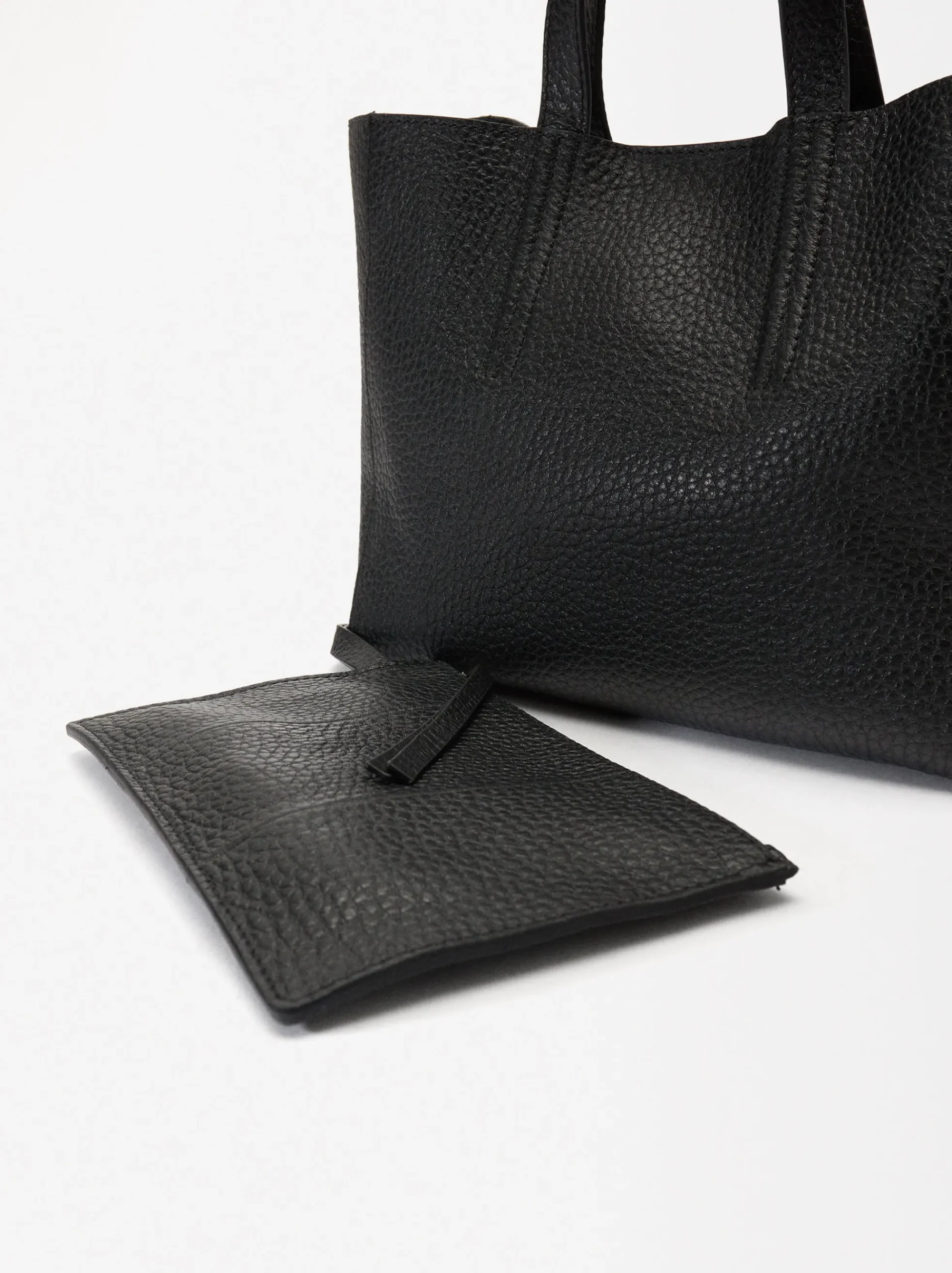 PARFOIS Printed>Tragetasche Aus Leder Schwarz