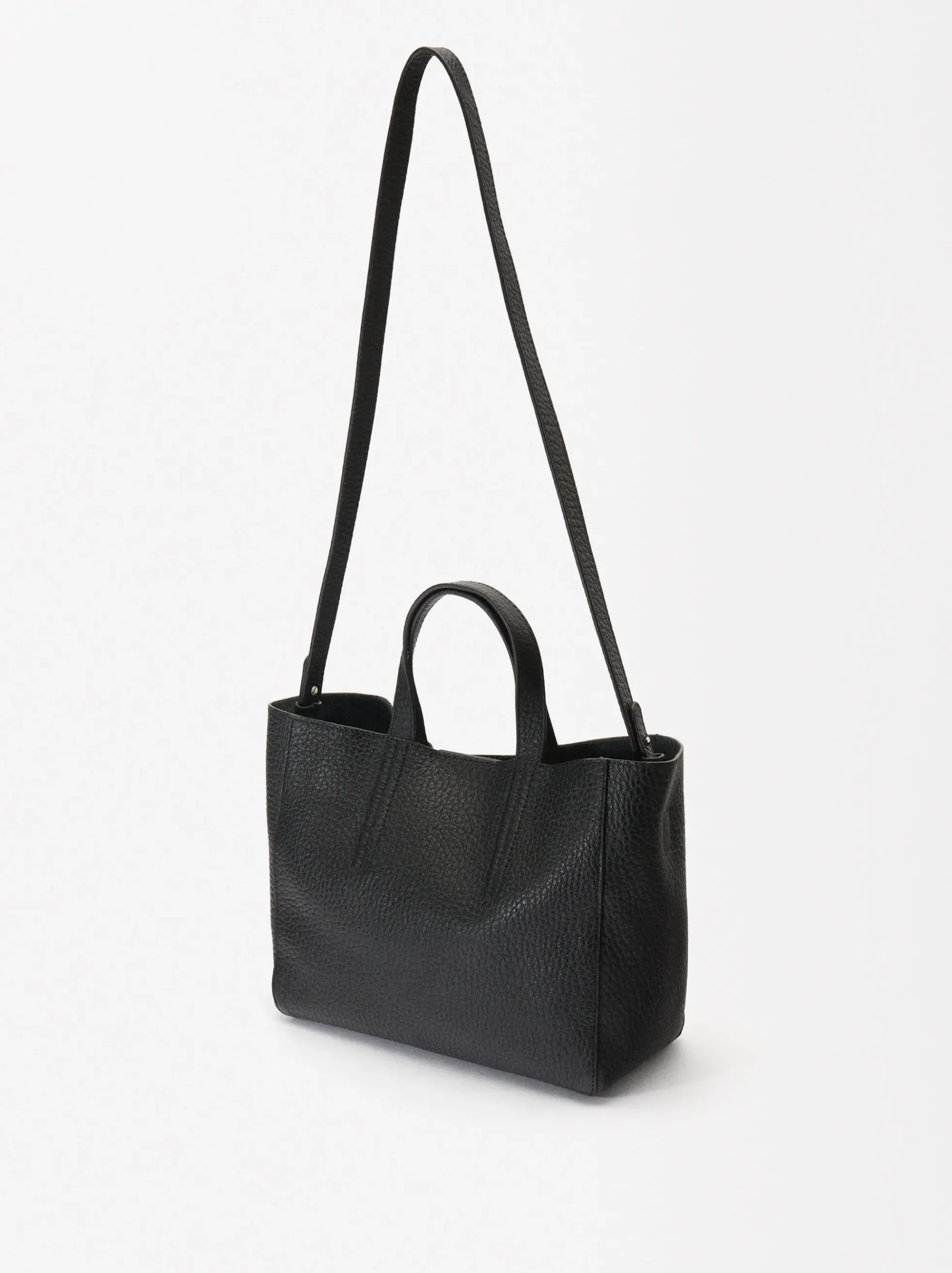 PARFOIS Printed>Tragetasche Aus Leder Schwarz