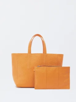 PARFOIS Printed>Tragetasche Aus Leder Orange