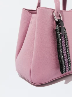 PARFOIS Basics|Kurze Ohrringe>Tragetasche Mit Anh&auml;nger Rosa