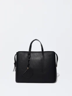 PARFOIS Printed>Tragetasche Mit Riemen L Schwarz