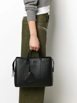 PARFOIS Printed>Tragetasche Mit Riemen L Schwarz