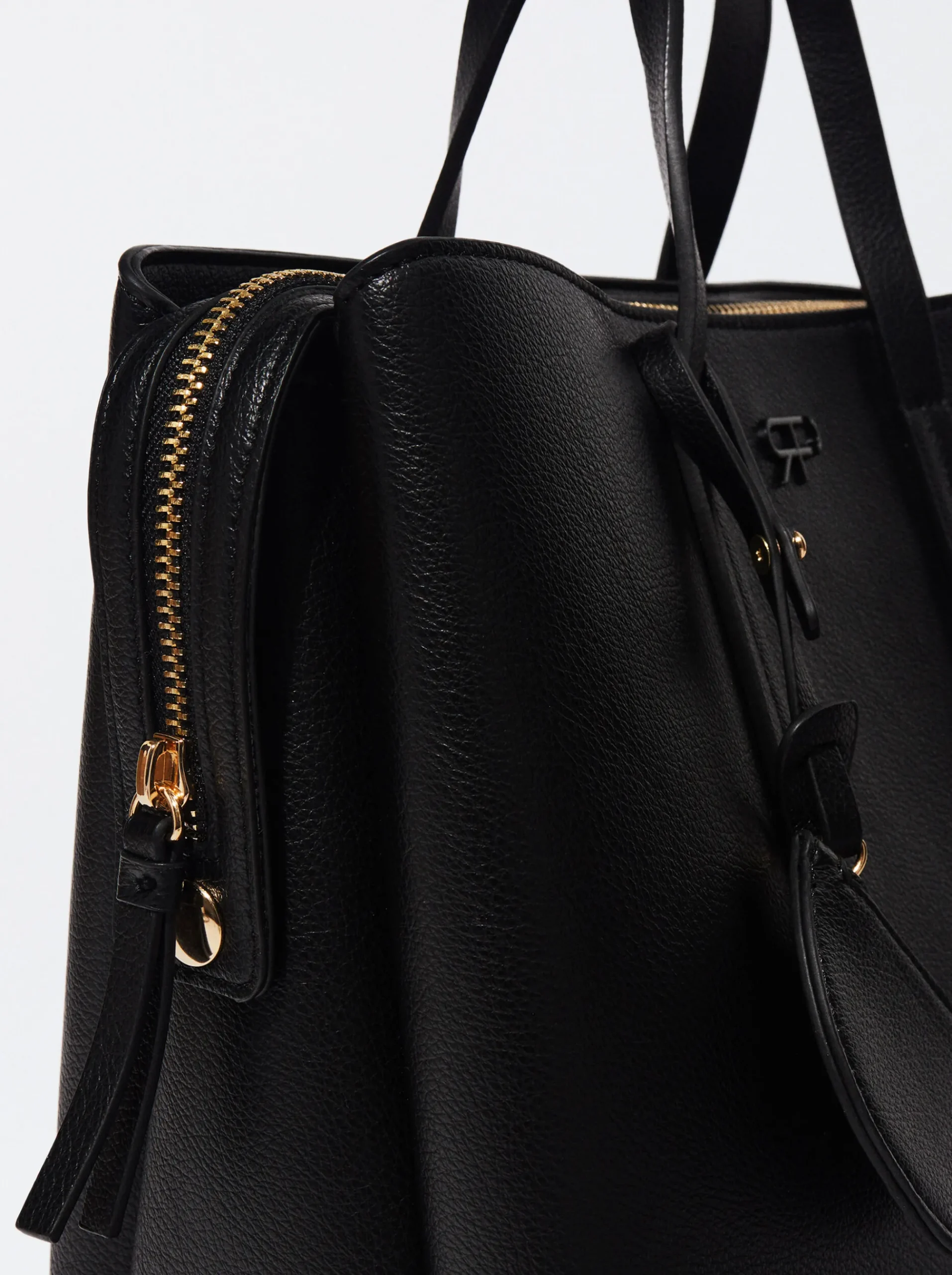 PARFOIS Printed>Tragetasche Mit Riemen L Schwarz