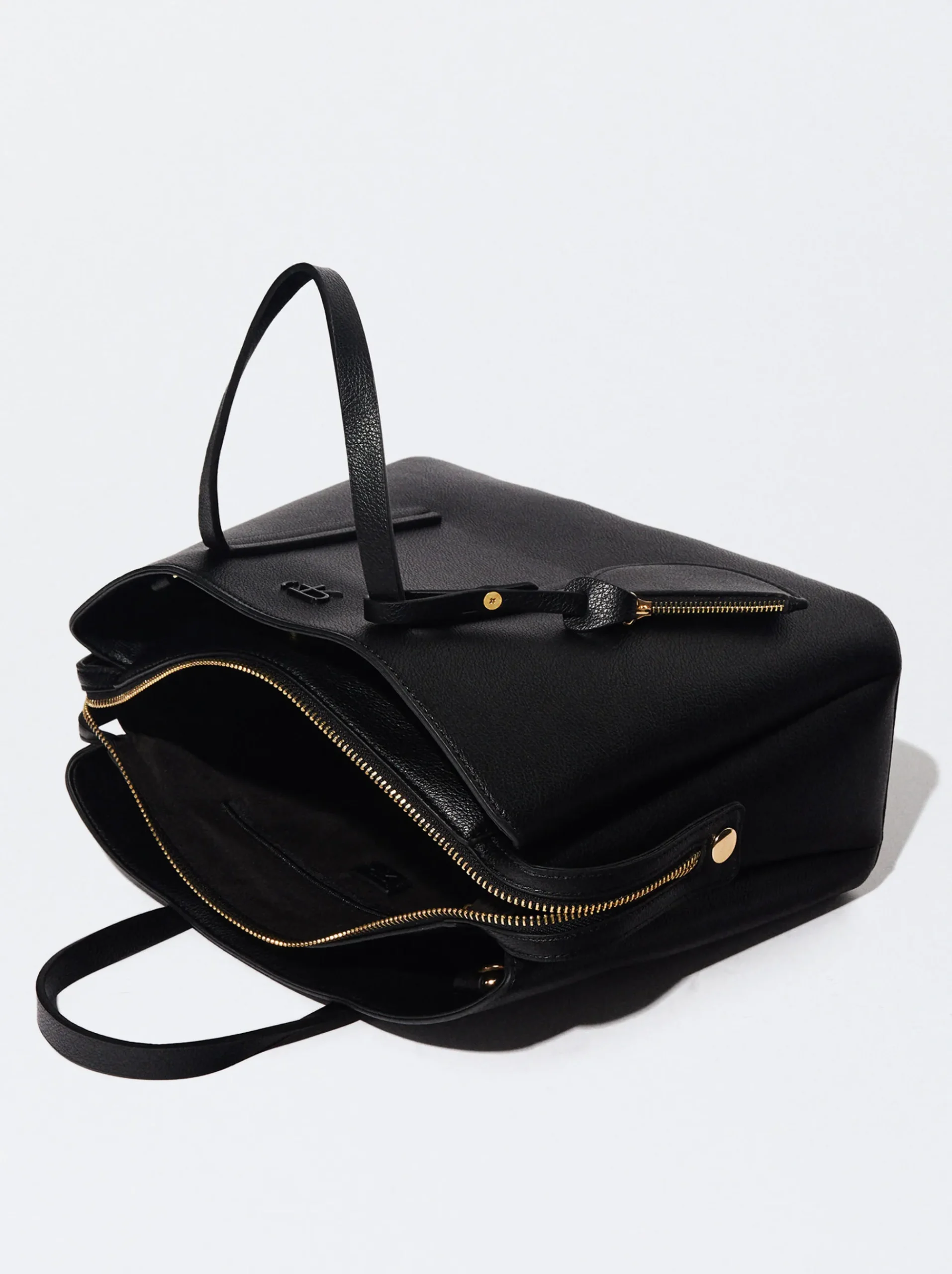 PARFOIS Printed>Tragetasche Mit Riemen L Schwarz