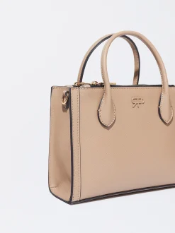 PARFOIS Printed>Tragetasche Mit Riemen S Braun