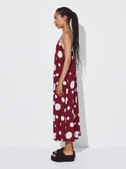 PARFOIS Blazer und Mäntel>Tr&auml;gerkleid Mit Print Bordeaux