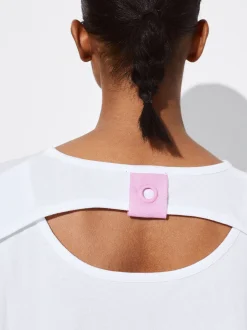 PARFOIS Kleider>T-Shirt 100 % Baumwolle Mit R&uuml;cken&ouml;ffnung Weib