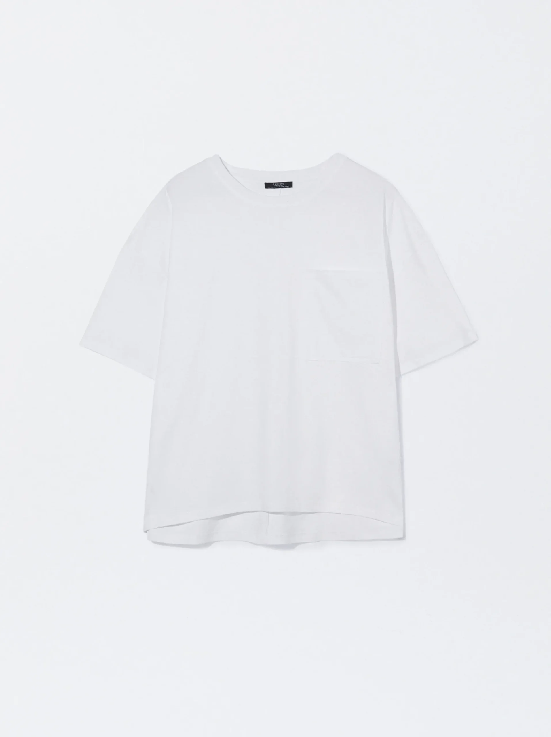PARFOIS Lange Halsketten>T-Shirt Aus Baumwolle Mit Tasche Weib