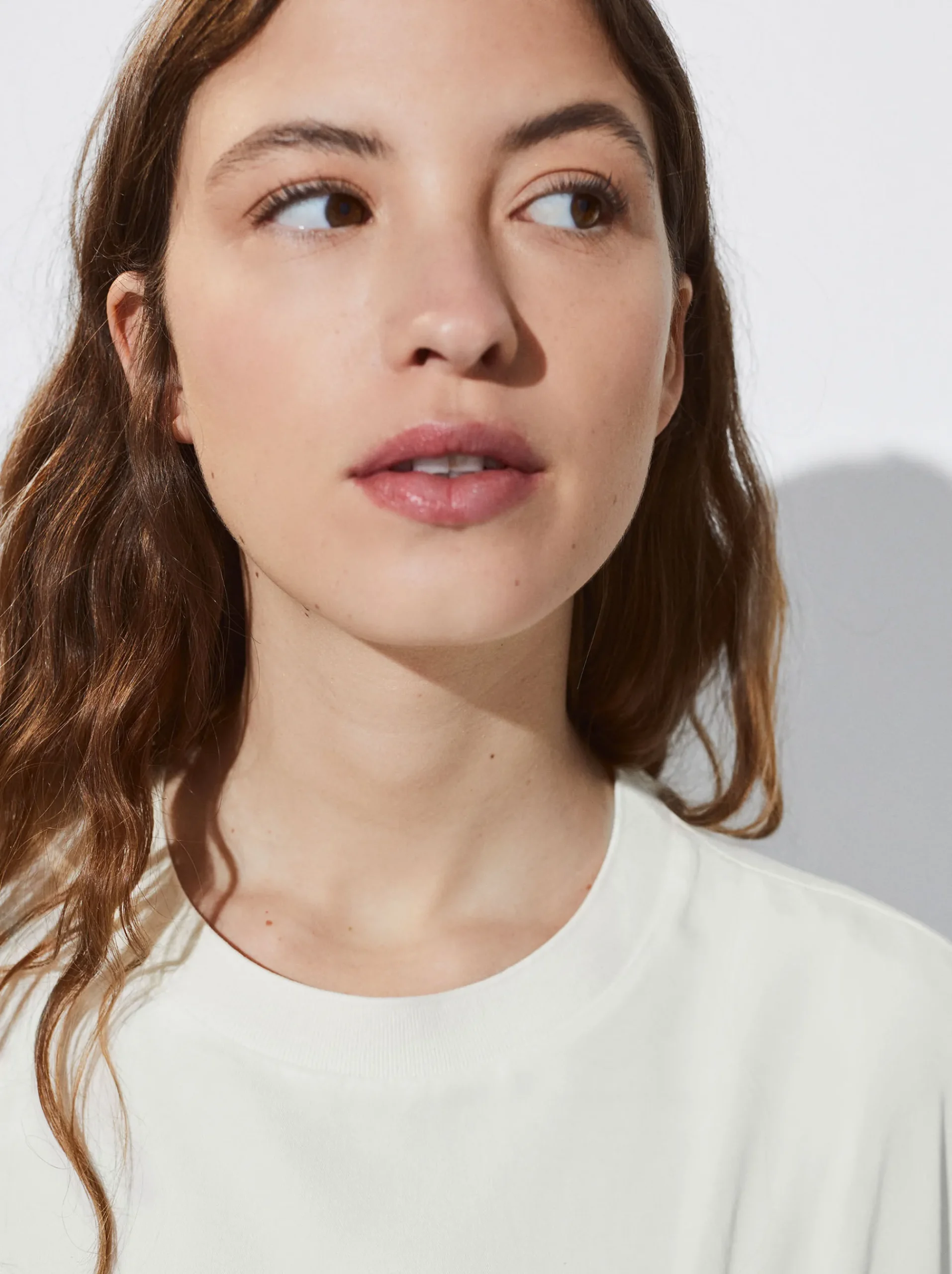 PARFOIS Basics|Strick>T-Shirt Aus Lyocell Ekrü