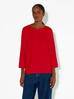 PARFOIS Schultertaschen>T-Shirt Mit Rundausschnitt Rot