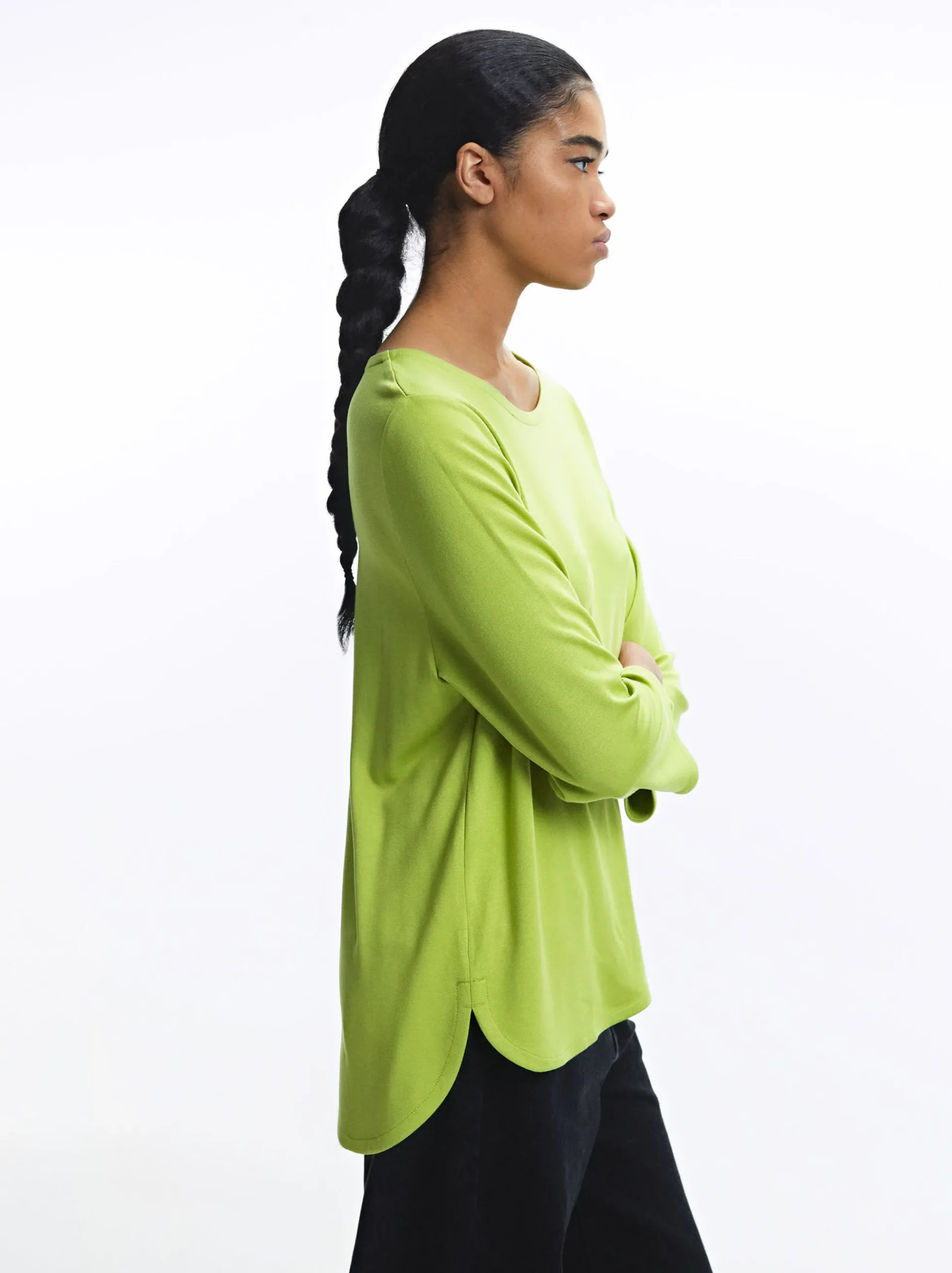 PARFOIS Strick|Pullover Und Jacke>T-Shirt Mit Rundausschnitt Grün