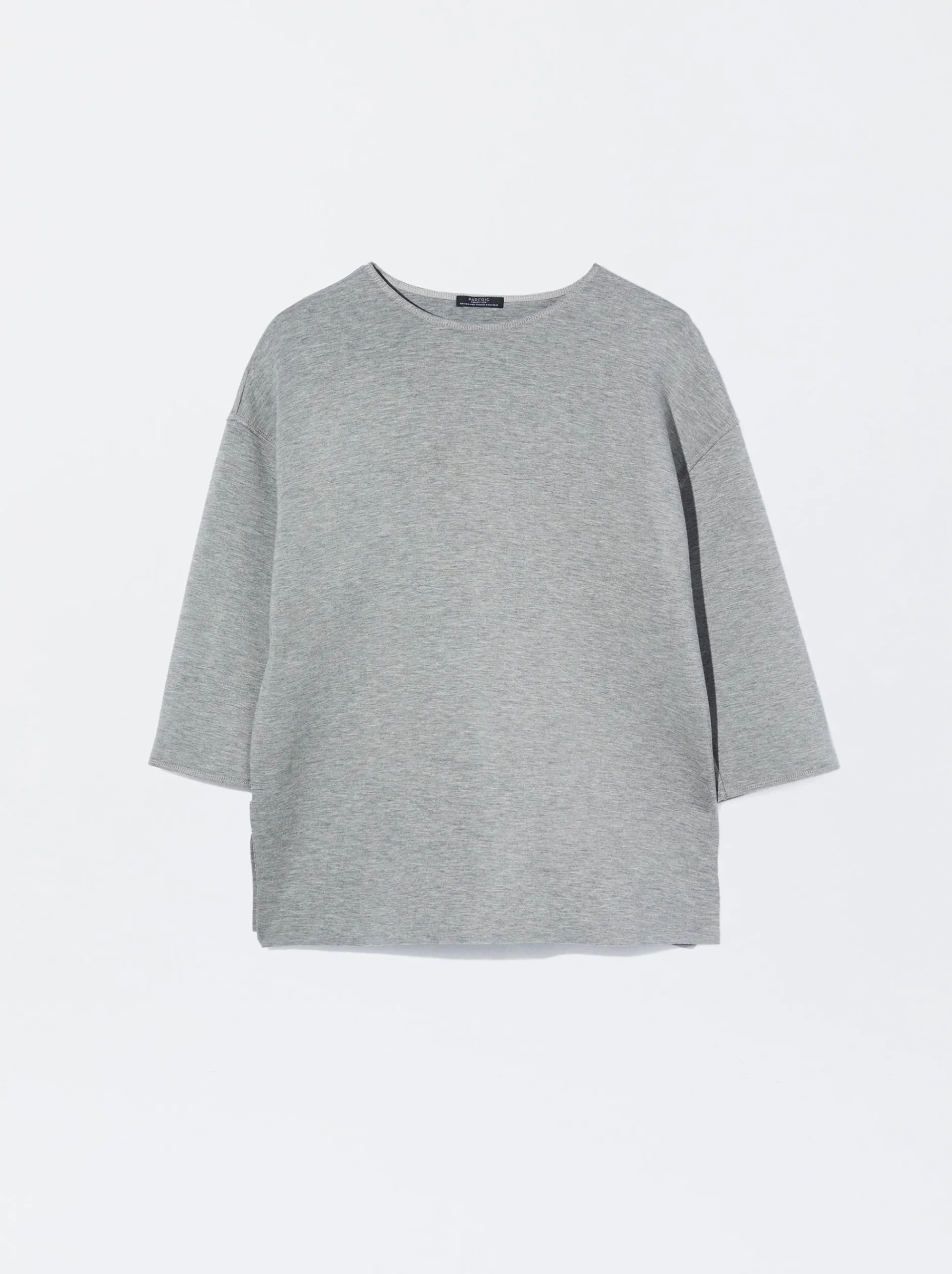 PARFOIS Strick|Pullover Und Jacke>T-Shirt Mit Rundausschnitt Grau