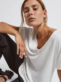 PARFOIS Basics|Strick>T-Shirt Mit V-Ausschnitt Ekr&uuml;