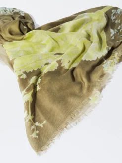 PARFOIS Printed>Tuch Mit Blumenprint Gr&uuml;n