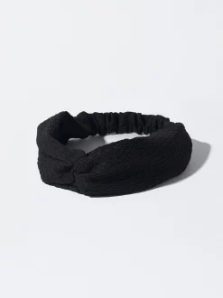 PARFOIS Haarreife|Basics>Turban-Haarband Mit Zierknoten Schwarz