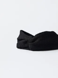 PARFOIS Haarreife|Basics>Turban-Haarband Mit Zierknoten Schwarz