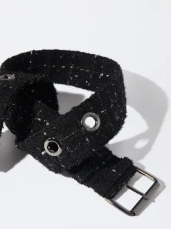 PARFOIS Spangen|Basics>Tweedg&uuml;rtel Mit Schnalle Schwarz