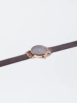 PARFOIS Flache Schuhe|Ballerina>Uhr Aus Stahl Mit Metallnetzarmband