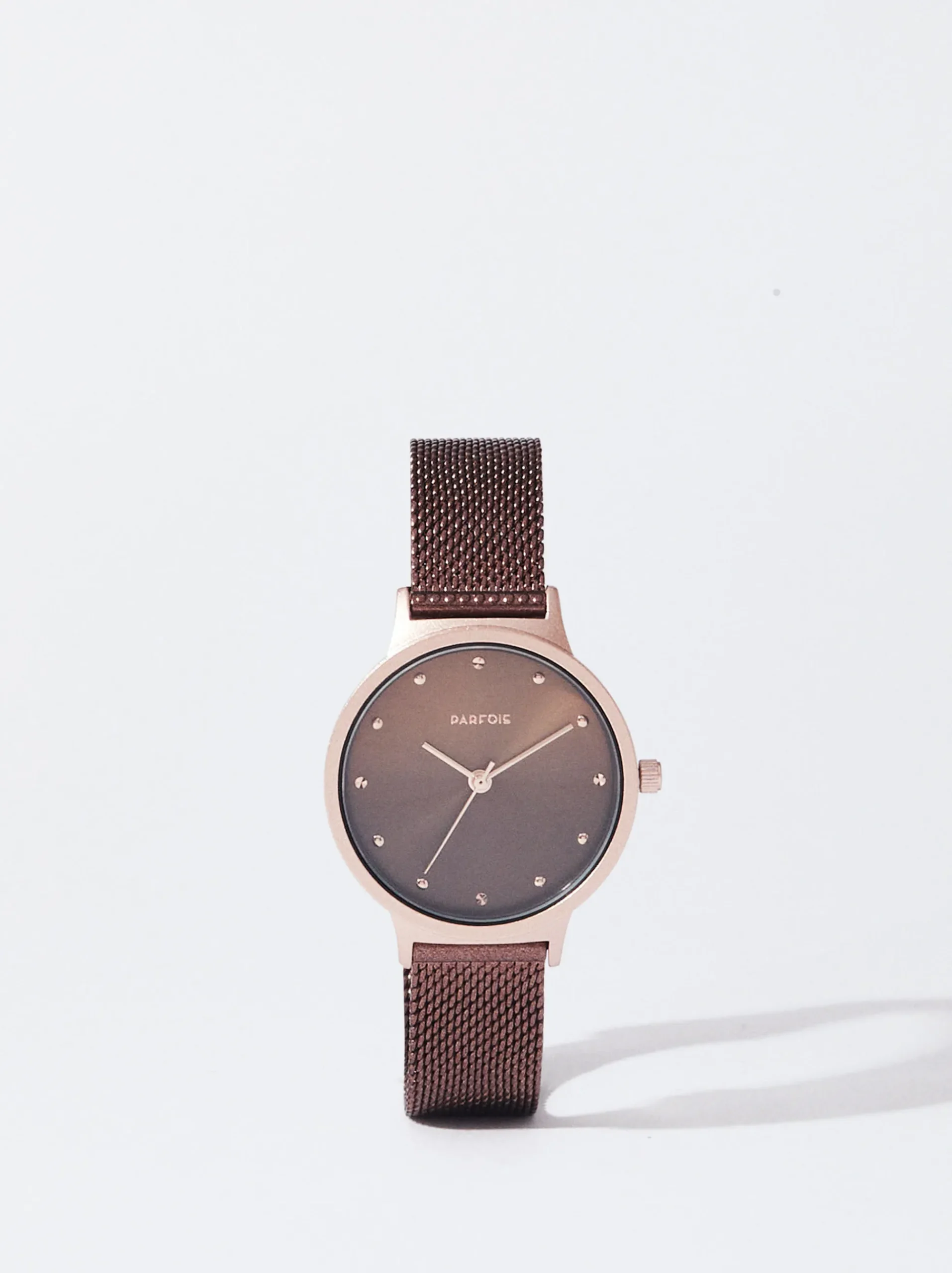 PARFOIS Flache Schuhe|Ballerina>Uhr Aus Stahl Mit Metallnetzarmband