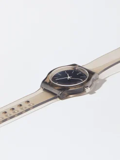PARFOIS Mehrzwecktaschen|Etuis und Kulturbeutel>Uhr Mit Armband Aus Silikon Schwarz