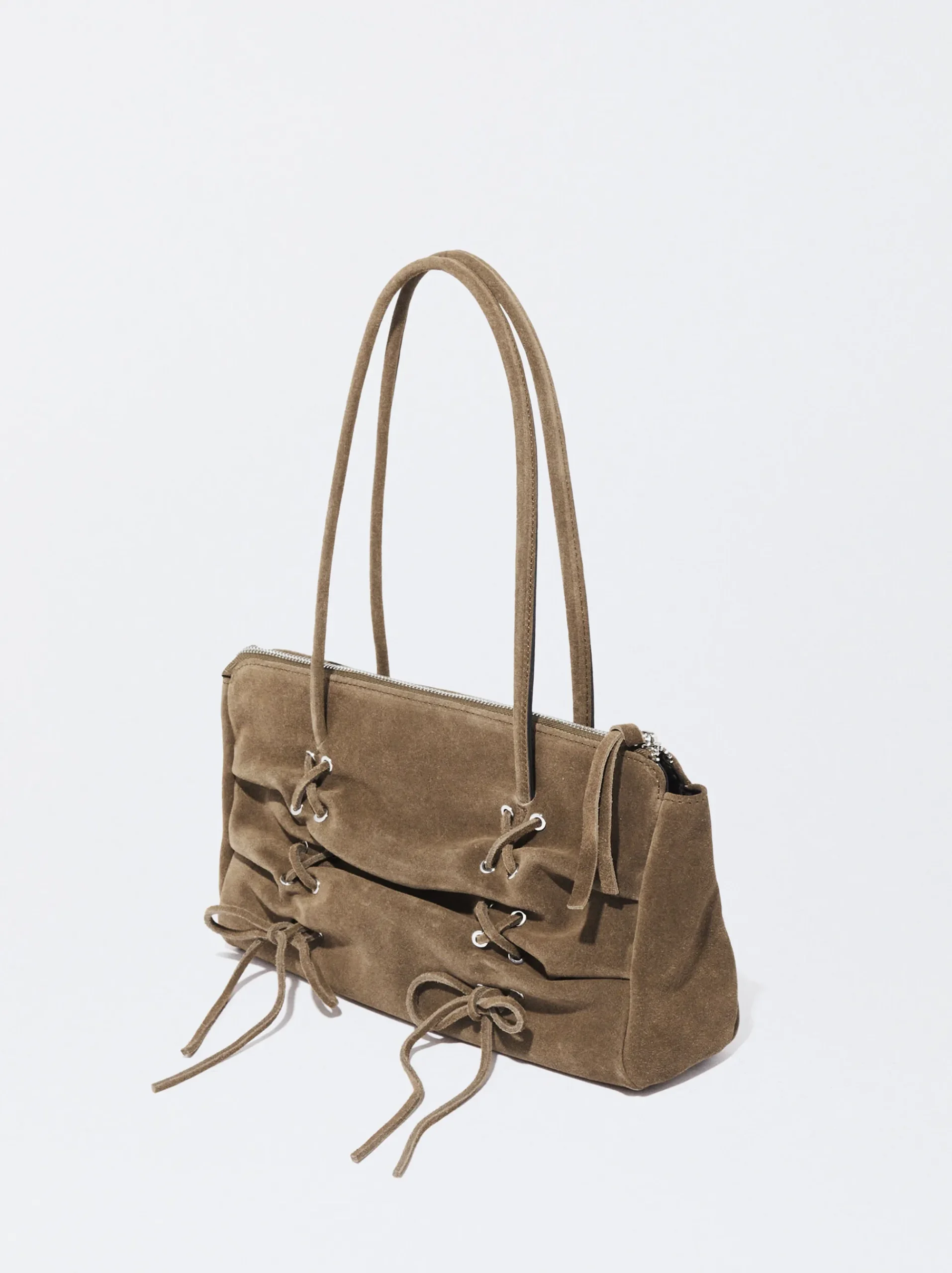 PARFOIS Umhängetaschen|Handtaschen>Umhängetasche Aus Leder Khaki