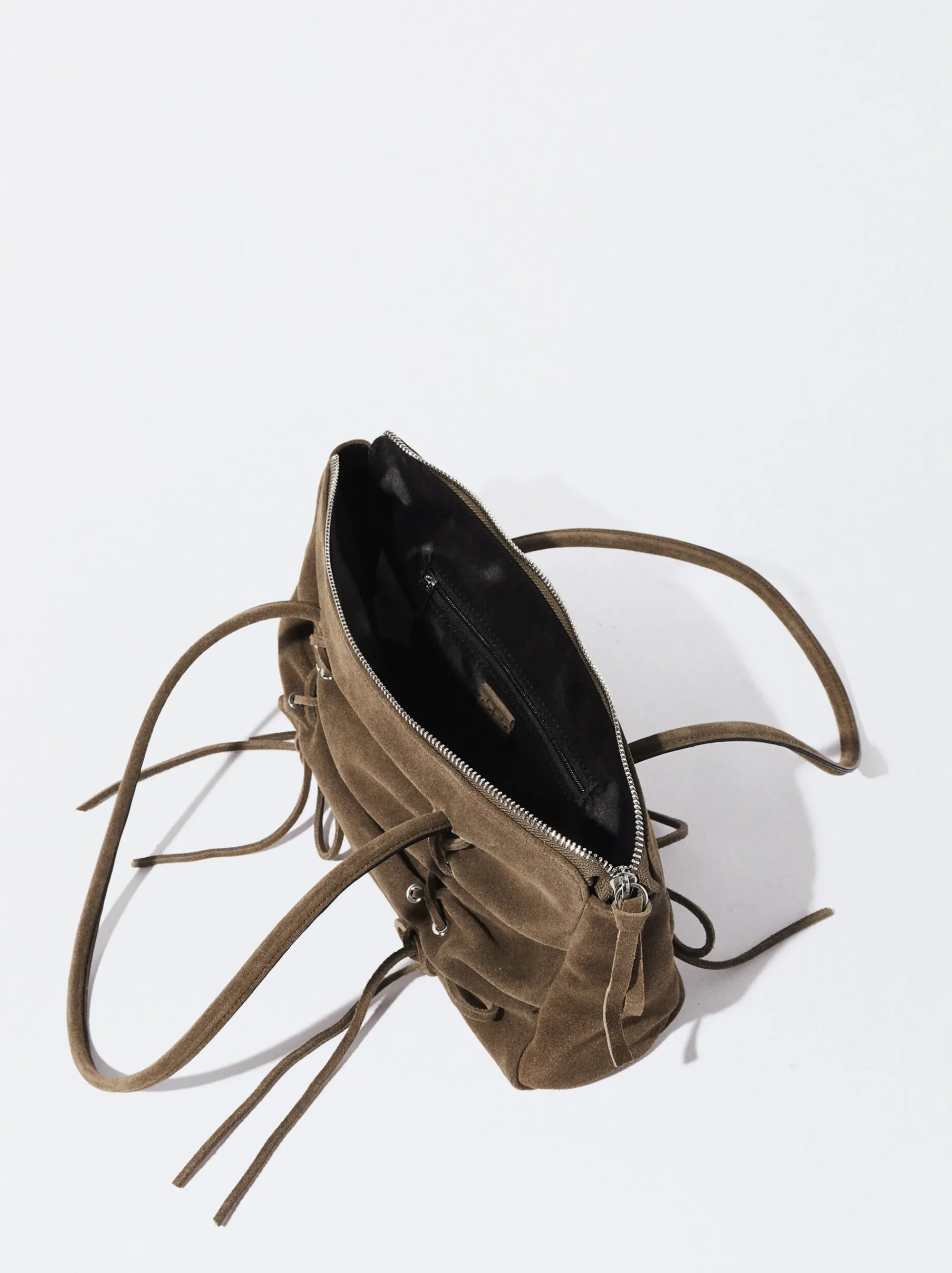 PARFOIS Umhängetaschen|Handtaschen>Umhängetasche Aus Leder Khaki