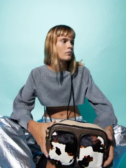 PARFOIS Handtaschen>Umh&auml;ngetasche Aus Leder Mehrfarbig