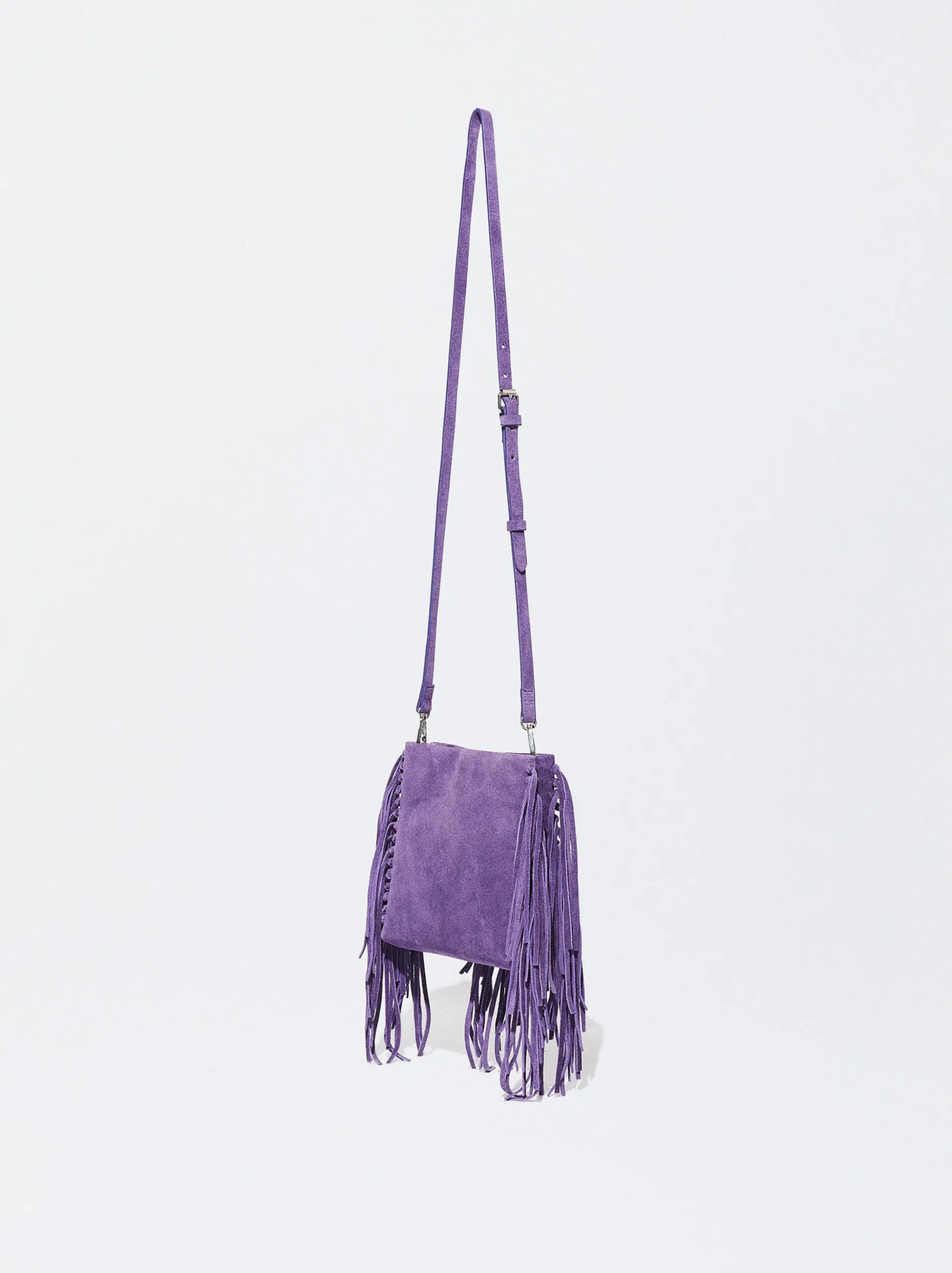 PARFOIS Reisetaschen>Umhängetasche Aus Leder Mit Fransen Violett