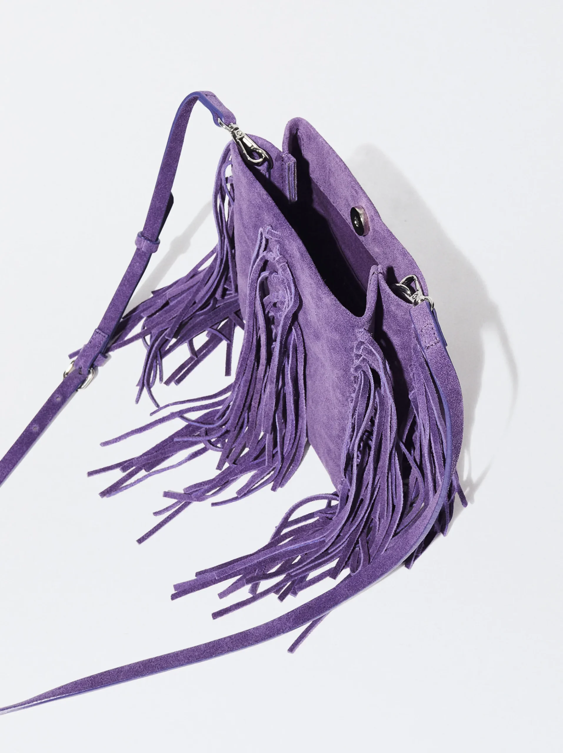 PARFOIS Reisetaschen>Umhängetasche Aus Leder Mit Fransen Violett