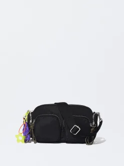 PARFOIS Handtaschen|Grosse Taschen>Umh&auml;ngetasche Aus Nylon Schwarz