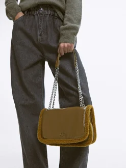 PARFOIS Basics|Handtaschen>Umh&auml;ngetasche Aus Pelzimitat Gr&uuml;n