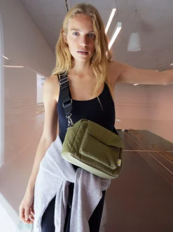 PARFOIS Handtaschen>Umhängetasche Aus Recyceltem Nylon Khaki