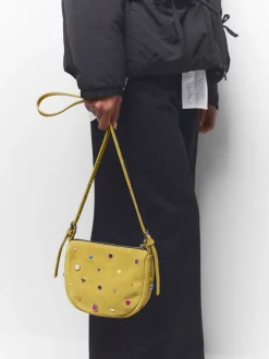 PARFOIS Handtaschen>Umhängetasche Aus Wildleder Gelb