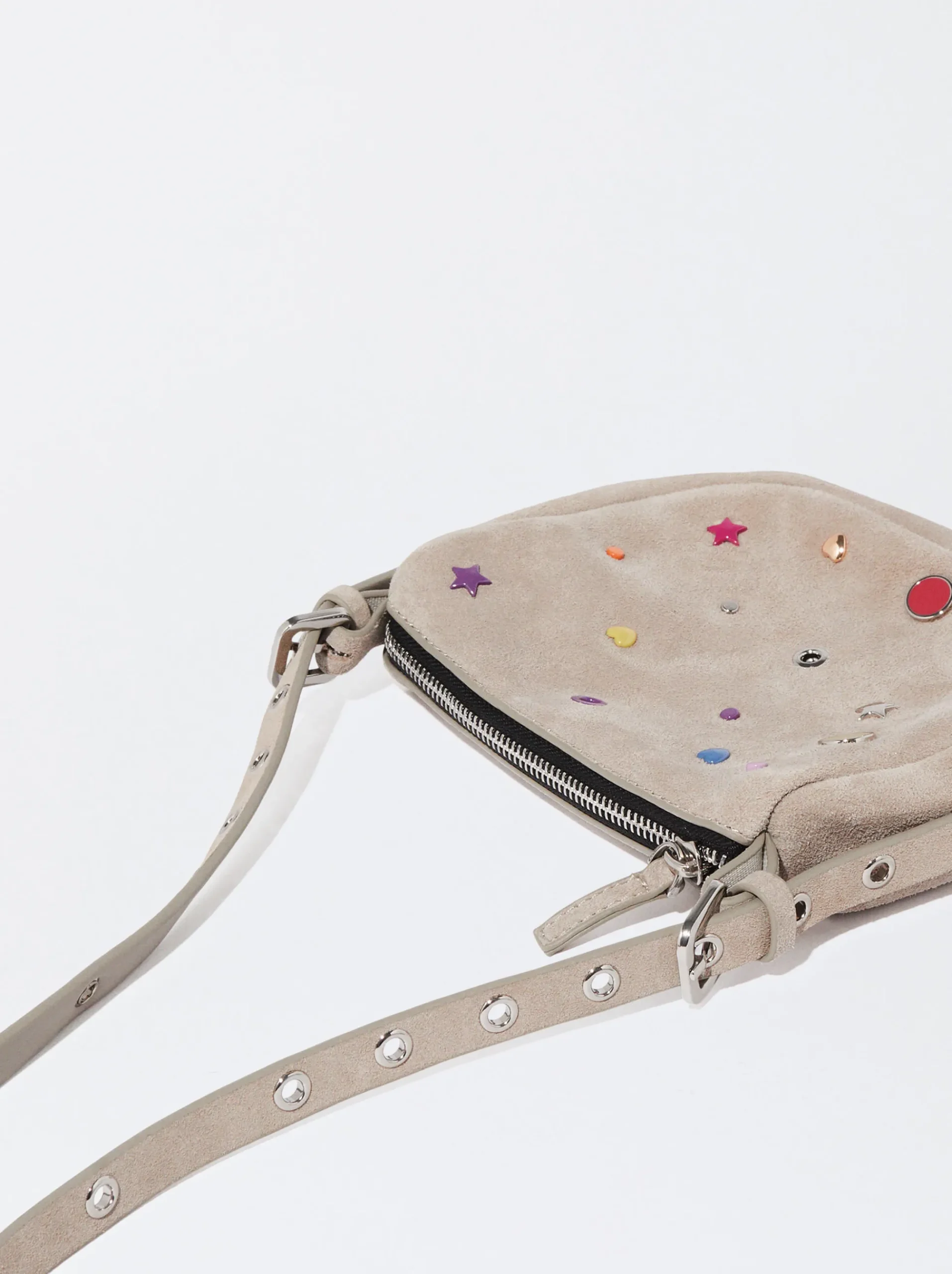 PARFOIS Handtaschen|Grosse Taschen>Umhängetasche Aus Wildleder Ekrü