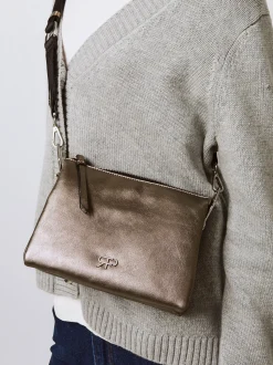 PARFOIS Handtaschen|Grosse Taschen>Umh&auml;ngetasche Im Metallischen Look Silber