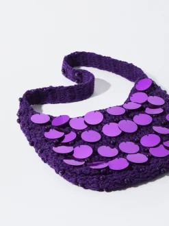 PARFOIS Ponchos und Kimonos>Umh&auml;ngetasche Mit Pailletten Violett