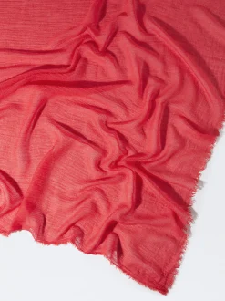 PARFOIS Basics>Unifarbener Pashmina Rot