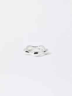 PARFOIS Basics|Strick>Unregelm&auml;&szlig;iger ring Silber