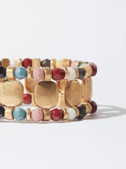 PARFOIS Trend Collection|Kurze Halsketten>Verstellbares Armband Mit Strass Mehrfarbig