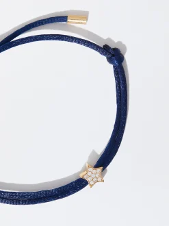 PARFOIS Kurze Halsketten>Verstellbares Armband Mit Anh&auml;nger Blau
