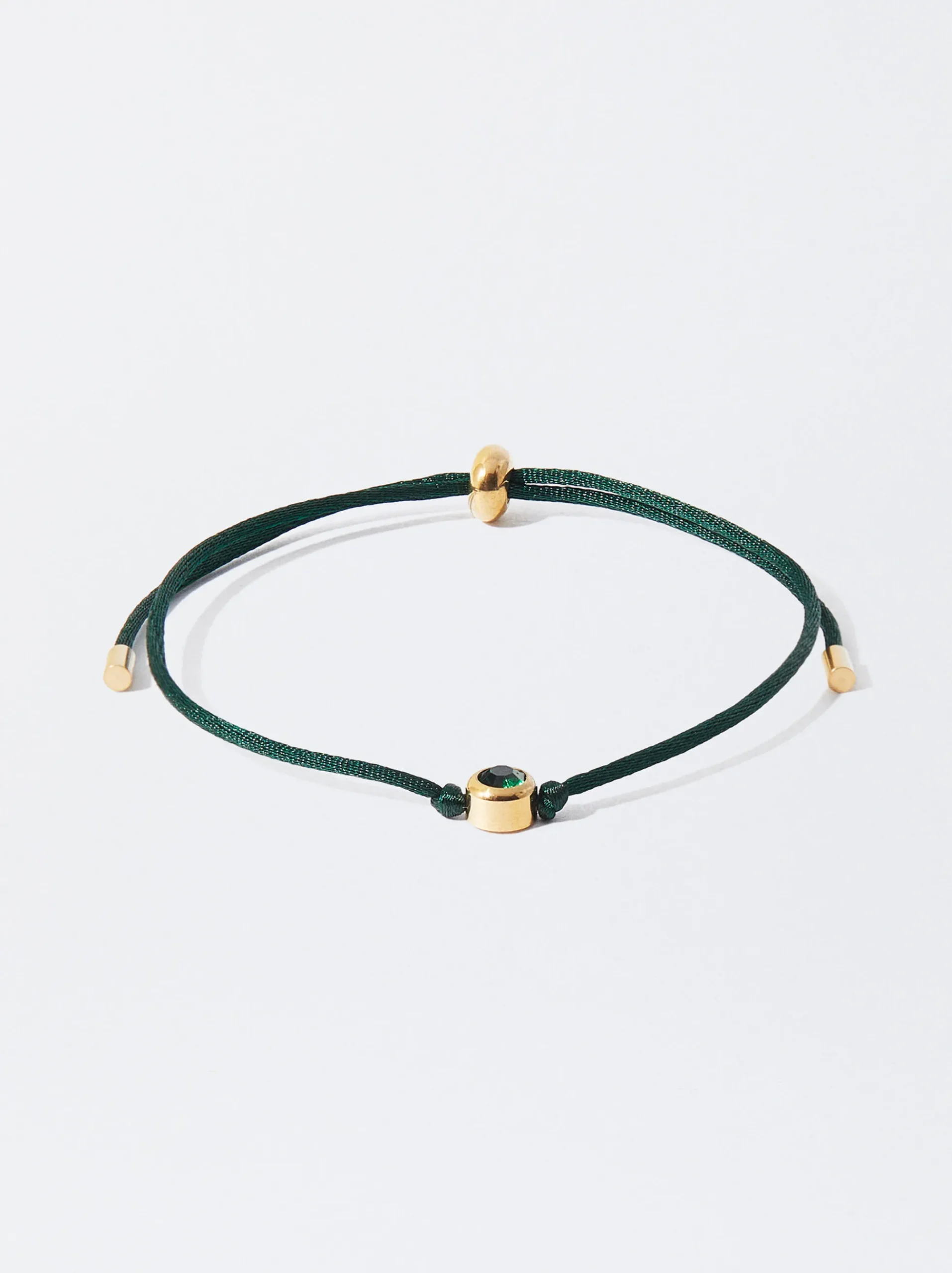 PARFOIS Ohrringe>Verstellbares Armband Mit Charm Aus Stahl Grün