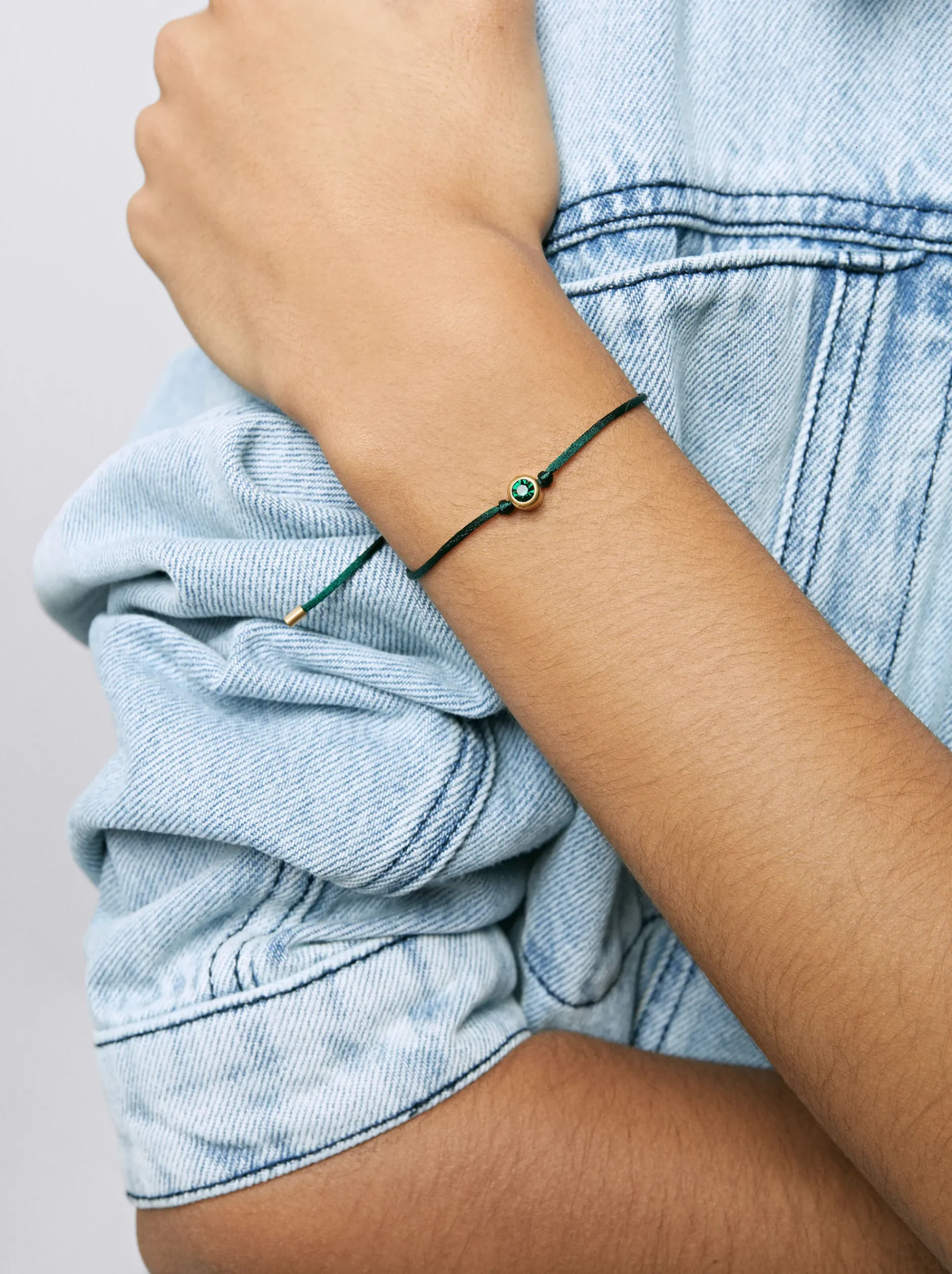 PARFOIS Ohrringe>Verstellbares Armband Mit Charm Aus Stahl Grün