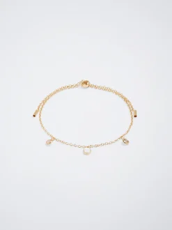 PARFOIS Raffinierter Modeschmuck|Kurze Ohrringe>Verstellbares Armband Mit Strass Golden