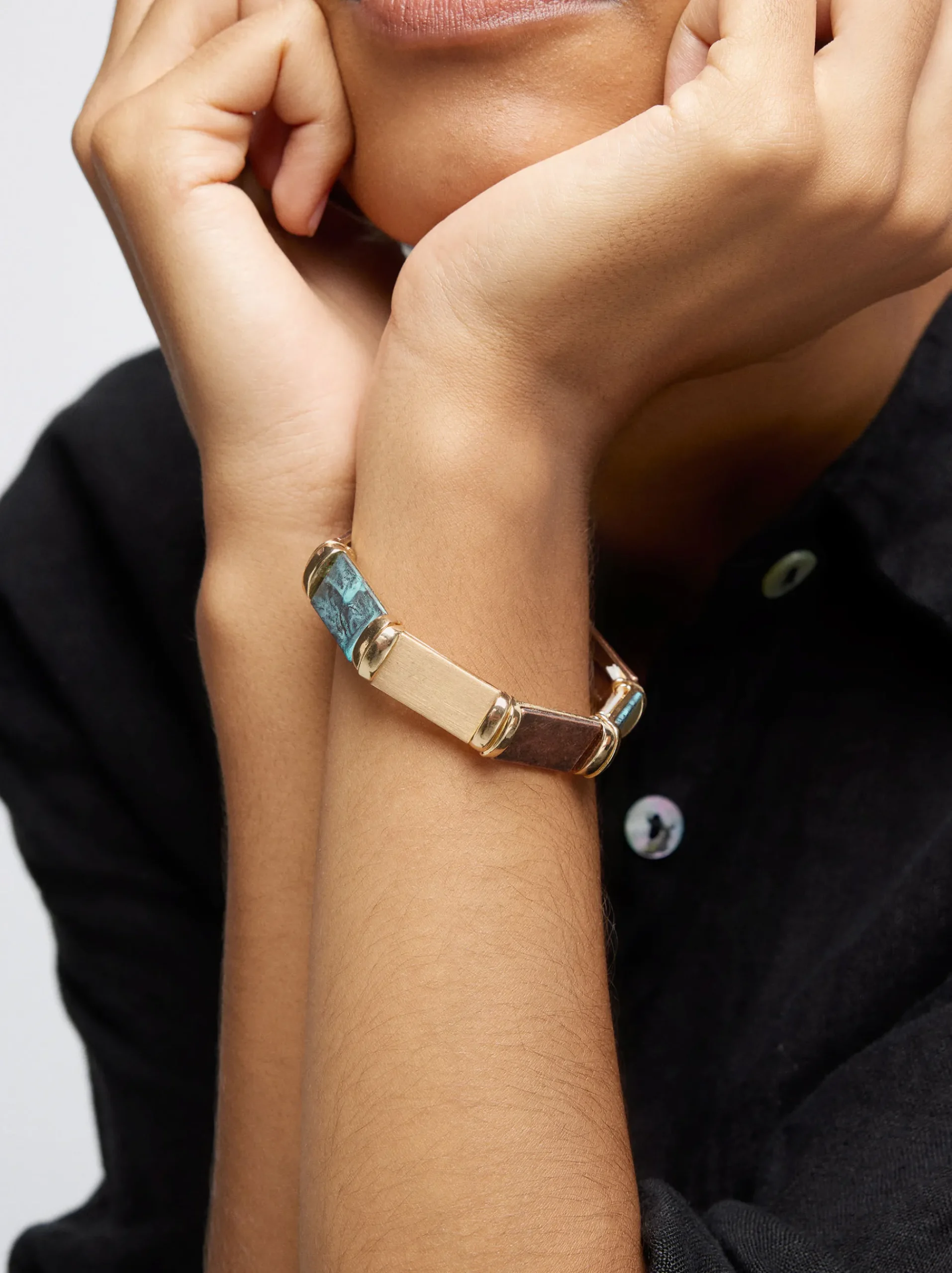 PARFOIS Kurze Halsketten>Verstellbares Armband Mit Strass Mehrfarbig