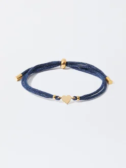 PARFOIS Ohrringe>Verstellbares Armband Mit Charm Aus Stahl Blau