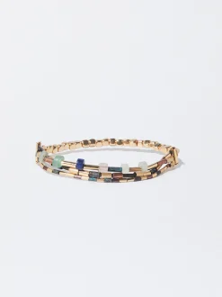 PARFOIS Trend Collection|Kurze Halsketten>Verstellbares Armband Mit Strass Mehrfarbig