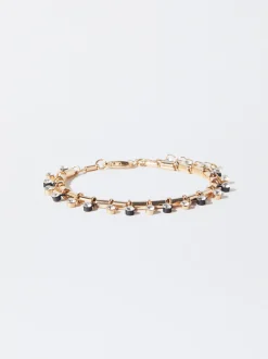 PARFOIS Kurze Halsketten>Verstellbares Armband Mit Ziersteinen Schwarz