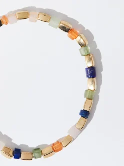 PARFOIS Trend Collection|Kurze Ohrringe>Verstellbares Armband Mit Strass Mehrfarbig