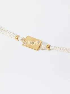 PARFOIS Ohrringe>Verstellbares Vergoldetes Stahlarmband Golden